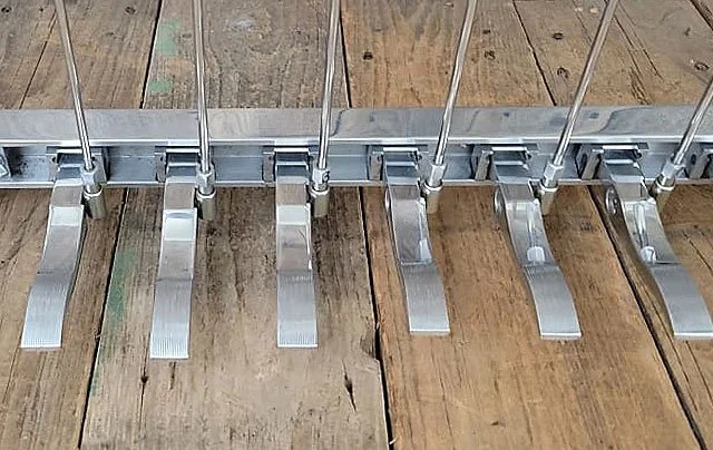 Custom CNC machined pedals for pedal steel guitar