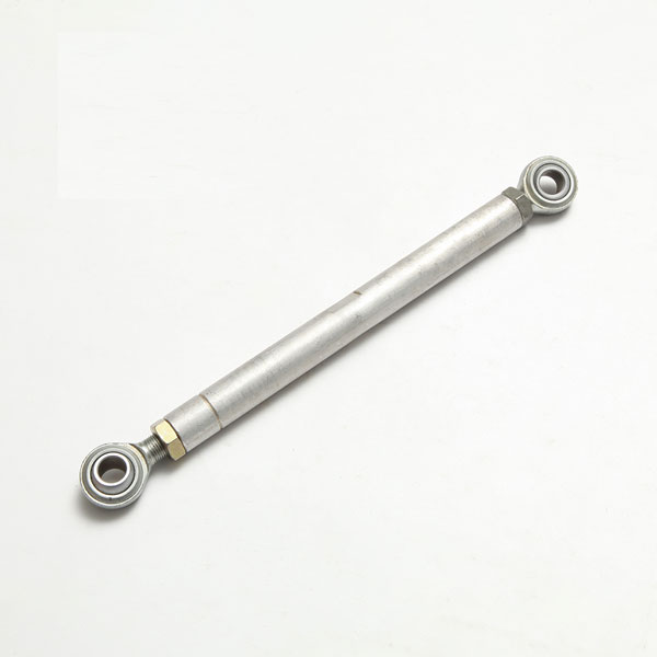 Custom alternator mounting bracket with heim joint tensioning rod