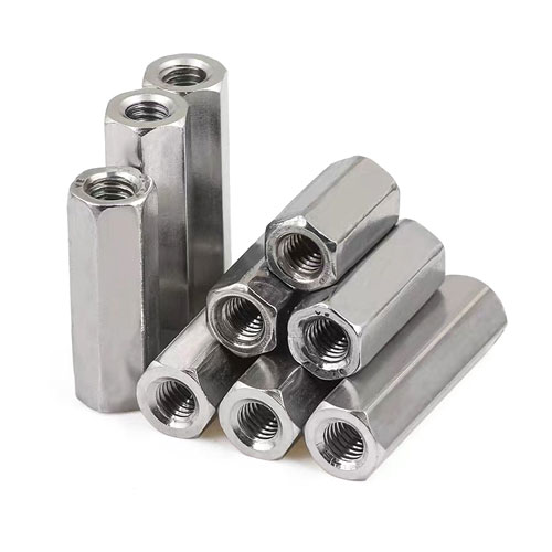 Stainless Steel Threaded Rod Bar Stud Hexagon Connector Long Nut A4 Marine Grade