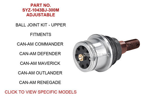 Can-Am upper ball joint kit – 300M steel – SYZ-1043BJ-300M