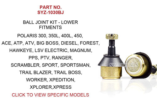 Polaris lower ball joint kit – 4130 steel – SYZ-1030BJ