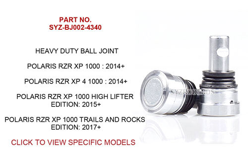 Polaris RZR 4340 riveted ball joint SYZ-002BJ for rugged off-road use