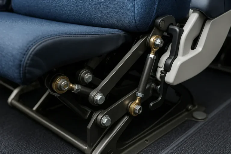 Adjustable seating and panel interface in aircraft cabin