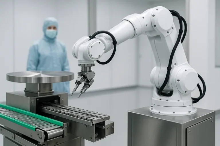 Rod ends for robots application in medical automation