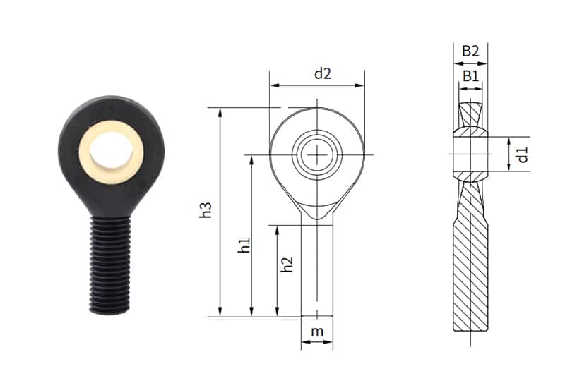 KORM KOLM-plastic rod end