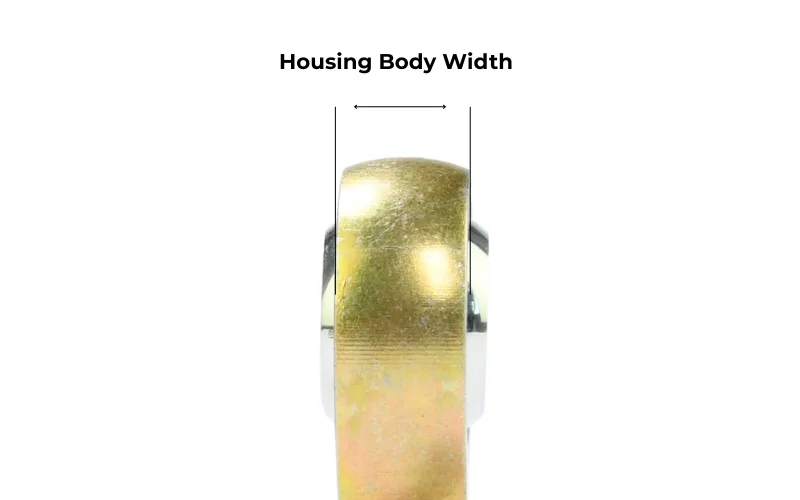 Heim joint housing body width