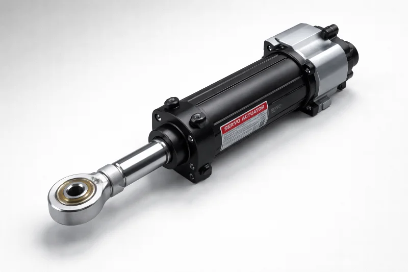Servo actuator with a rod end