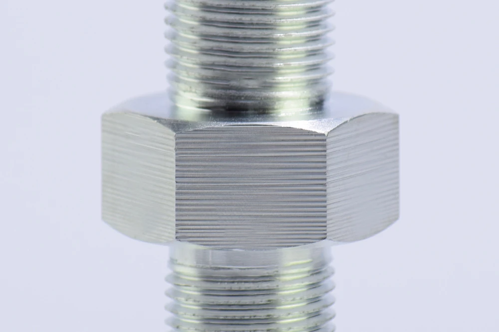 Zinc-plated jam nuts for rod ends